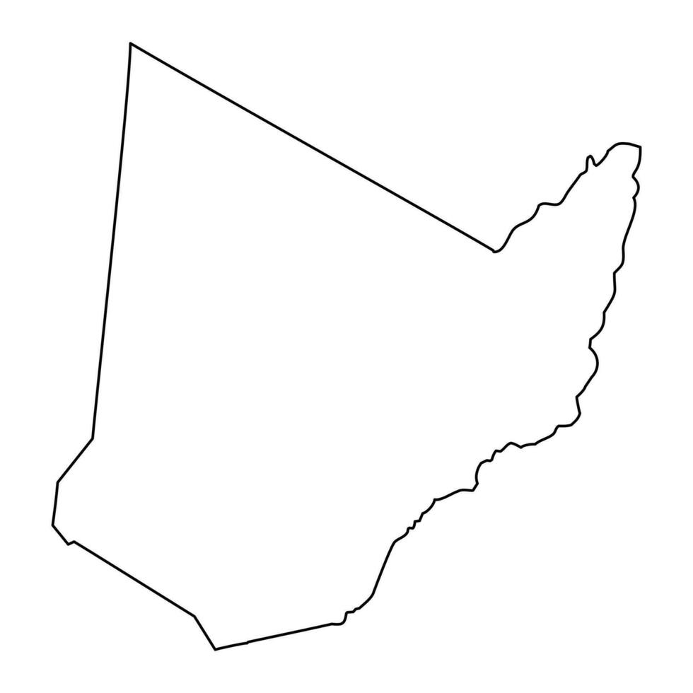 Kgatleng district map, administrative division of Botswana. vector
