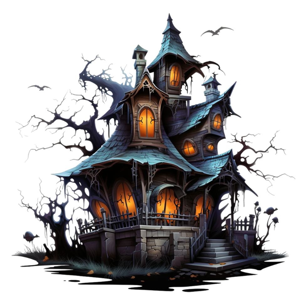 Halloween Spooky House Ai Generative 32069284 PNG haunted-house-in-2023-haunted-house-pictures-creepy-houses-scary-houses