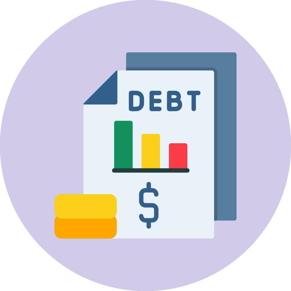 Debt Vector Icon