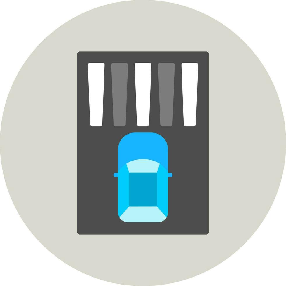 Zebra Crossing Vector Icon