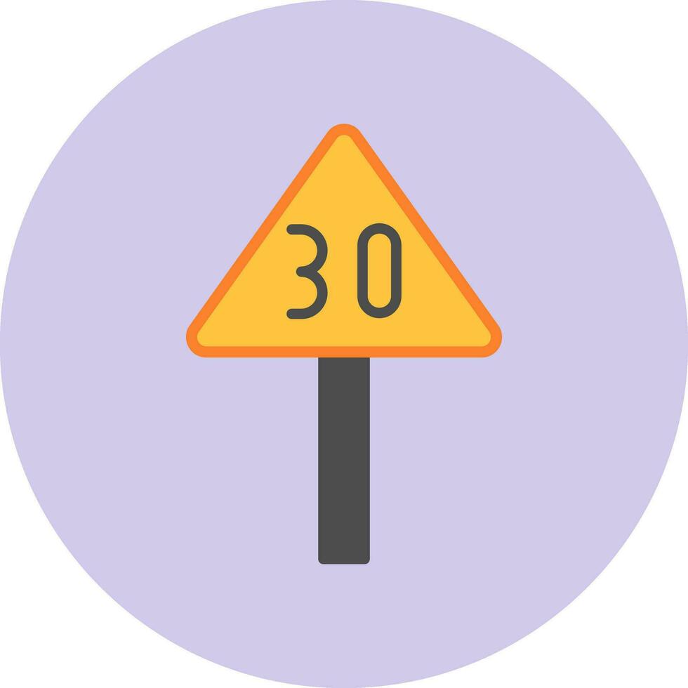 Speed Limit Vector Icon