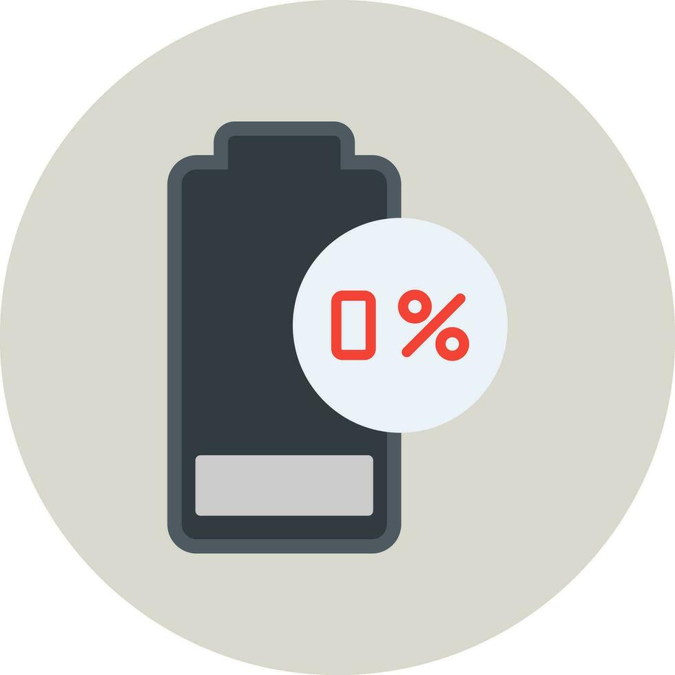 0 Percent Vector Icon