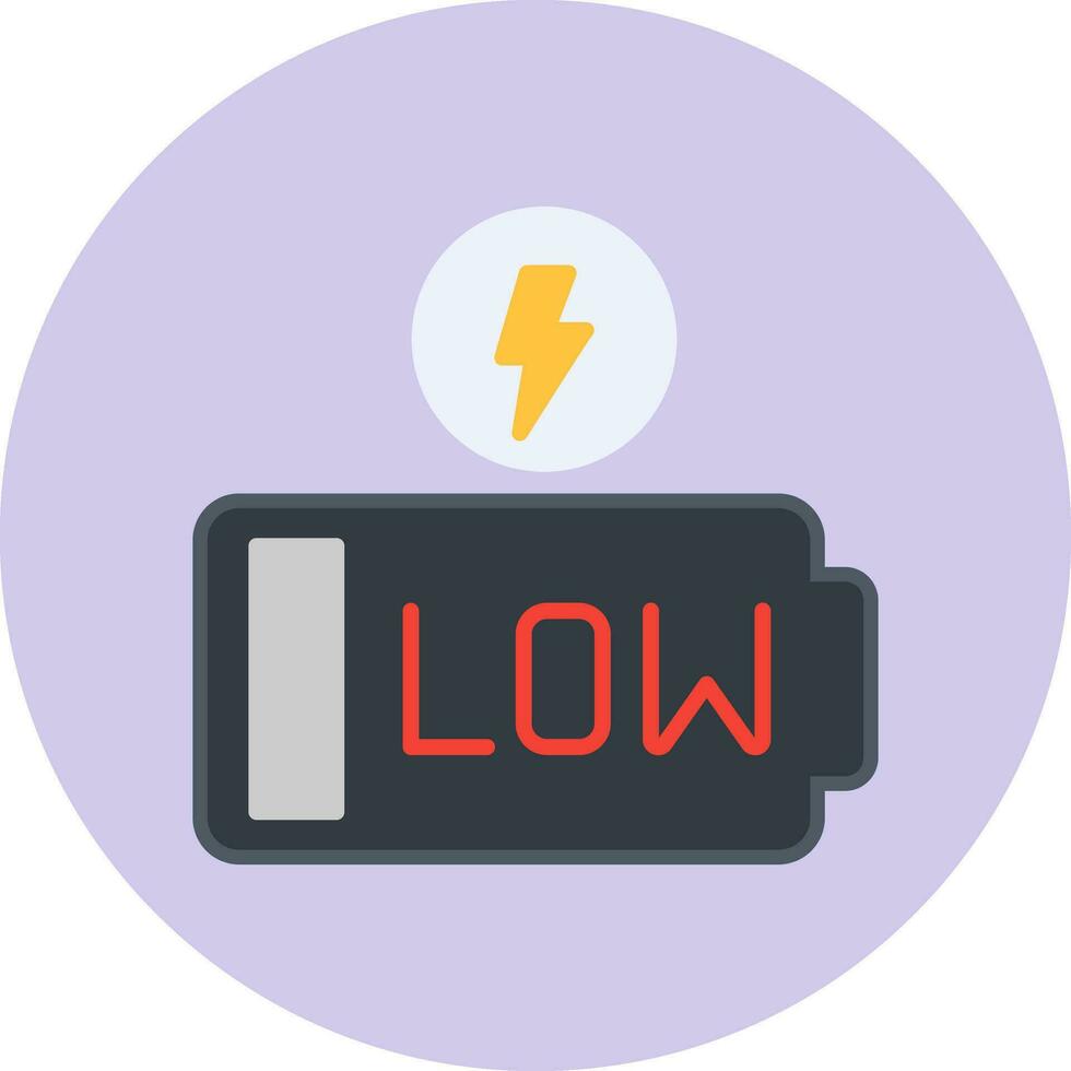 Low Battery Vector Icon