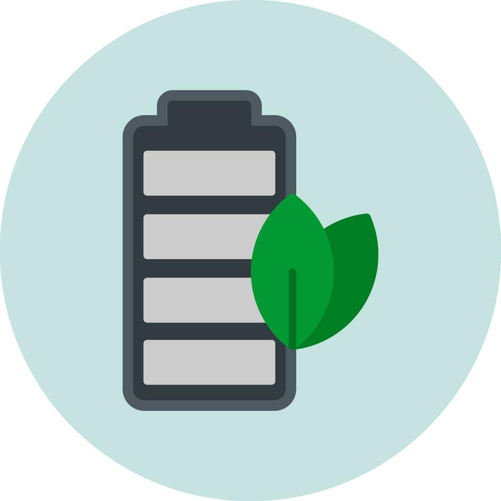 Eco Battery Vector Icon