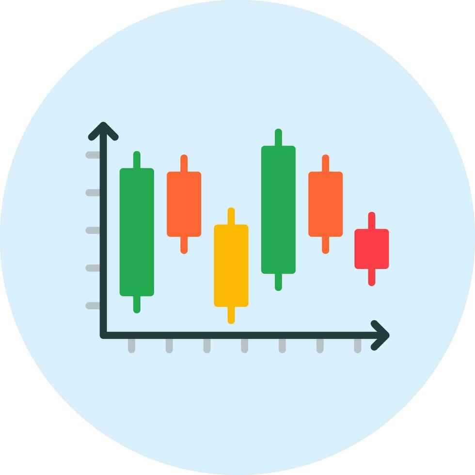 Japanese Candlestick Vector Icon