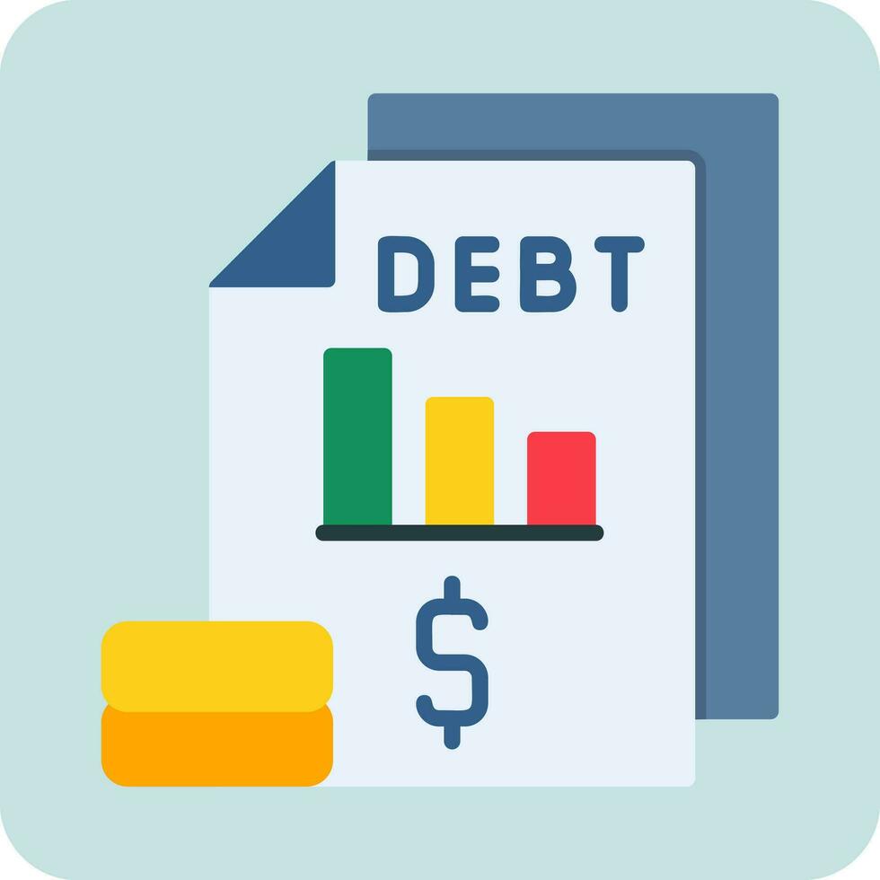 Debt Vector Icon