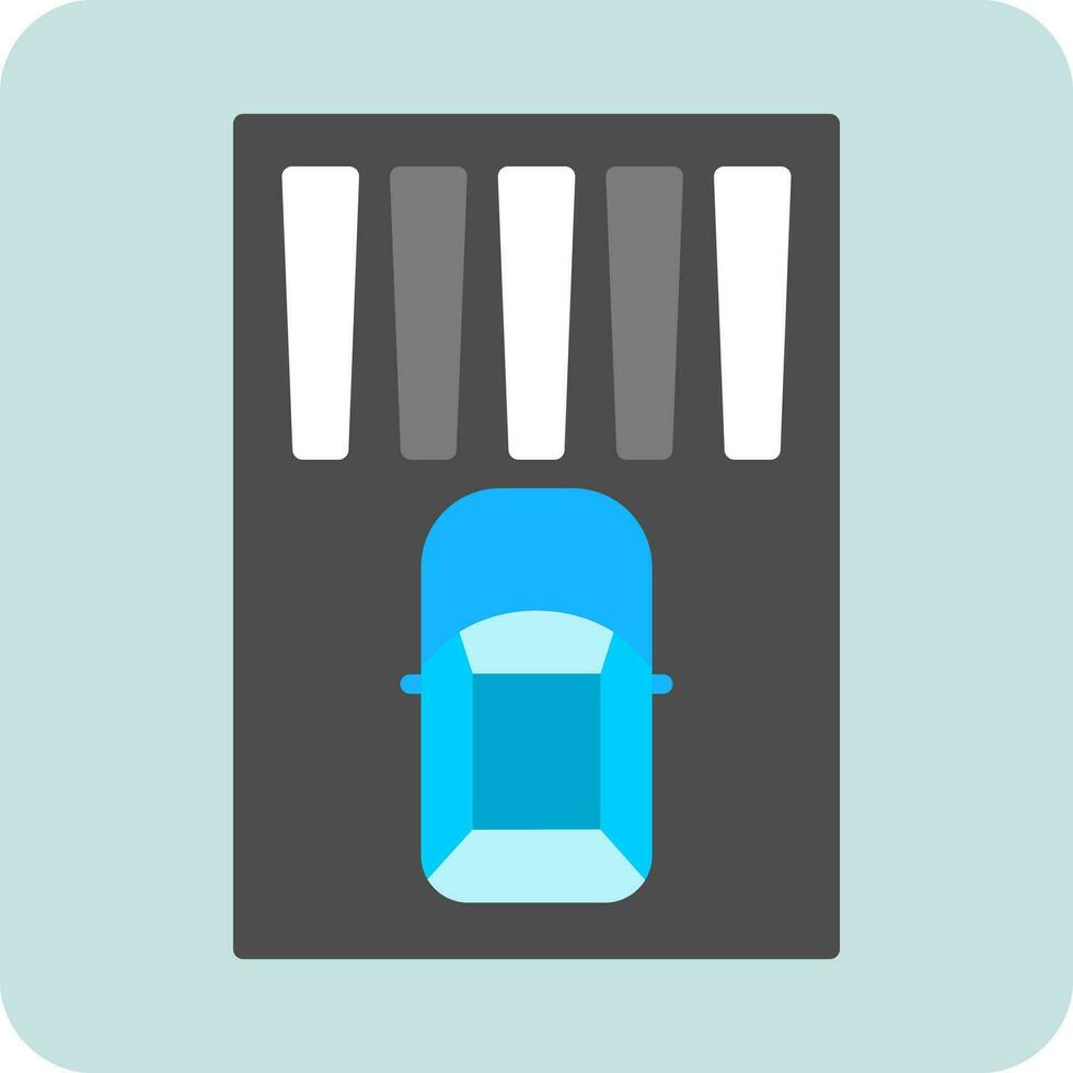 Zebra Crossing Vector Icon