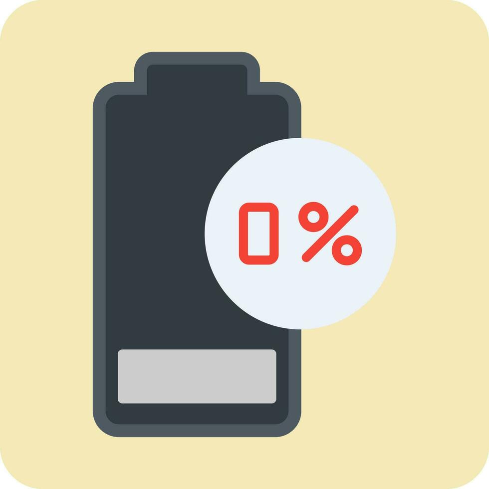 0 Percent Vector Icon