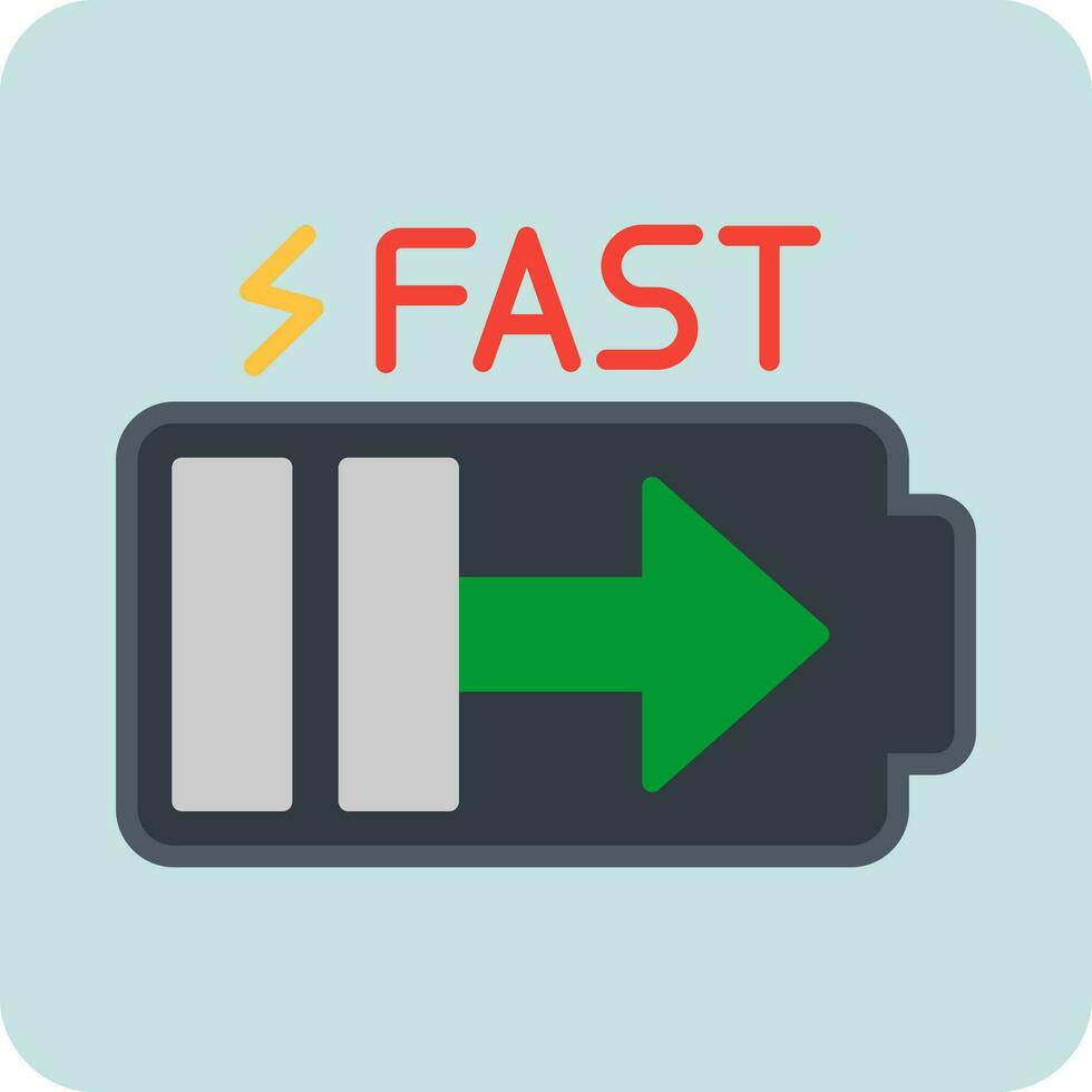 Fast Charge Vector Icon