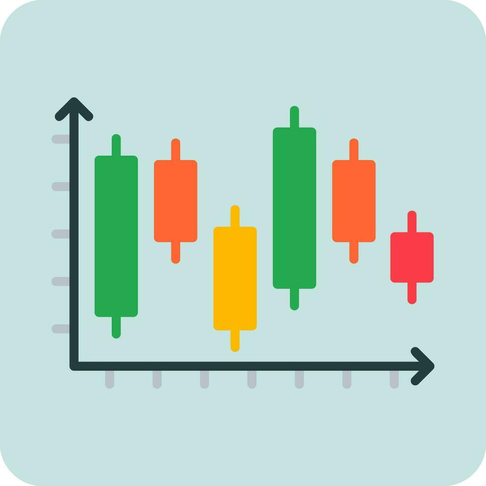 Japanese Candlestick Vector Icon