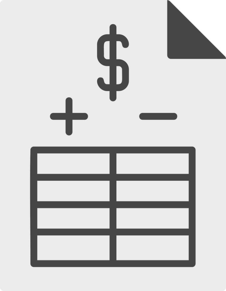 Balance Sheet Vector Icon