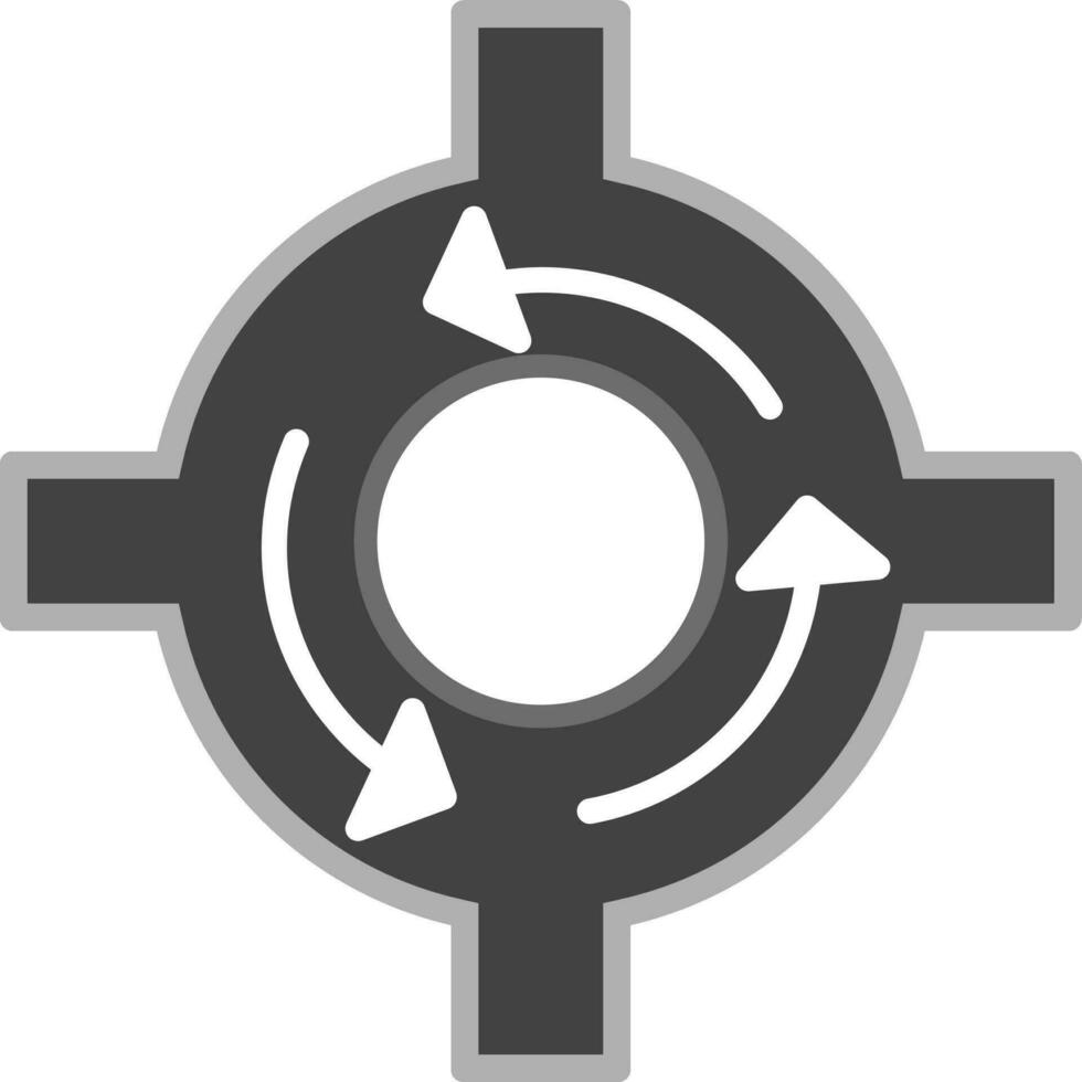 Roundabout Vector Icon