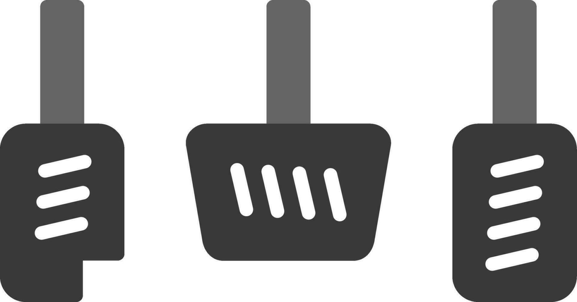 Car Pedals Vector Icon