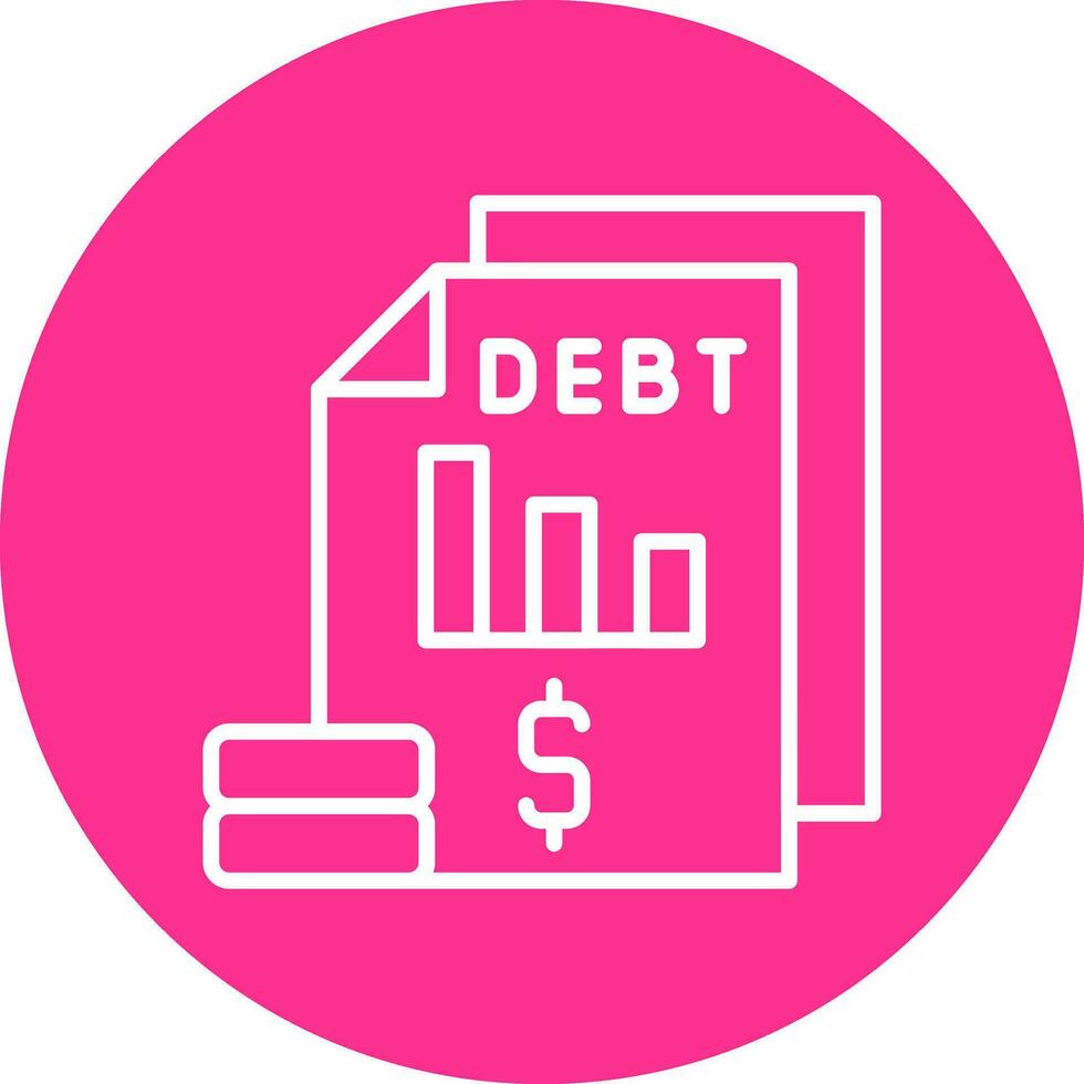 Debt Vector Icon
