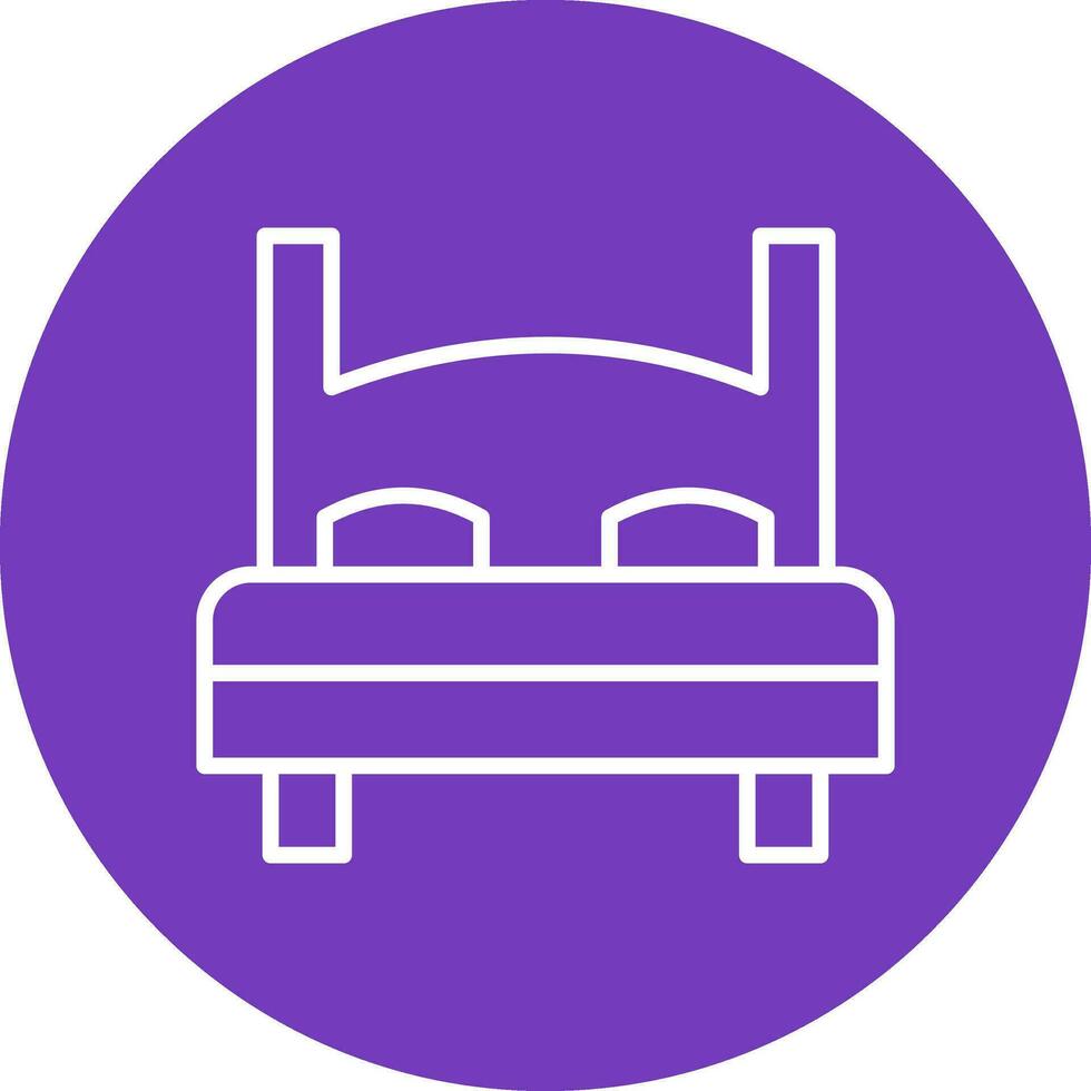 Double Bed Vector Icon