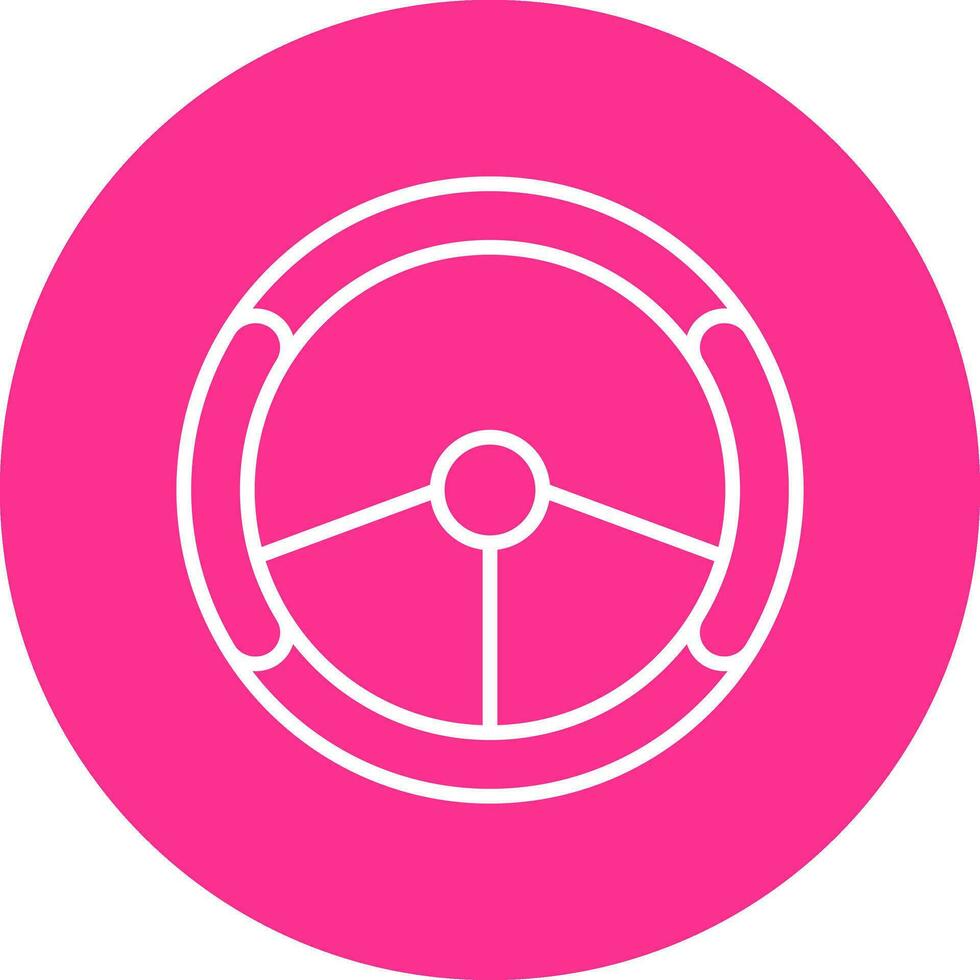 Steering Wheel Vector Icon