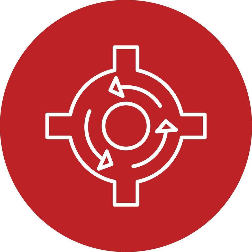 Roundabout Vector Icon
