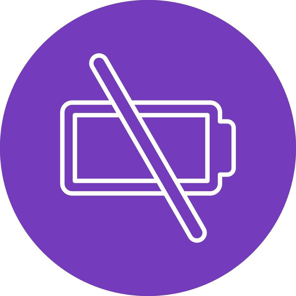 Empty Battery Vector Icon