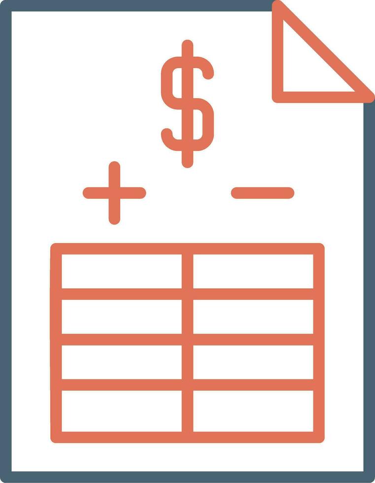 Balance Sheet Vector Icon