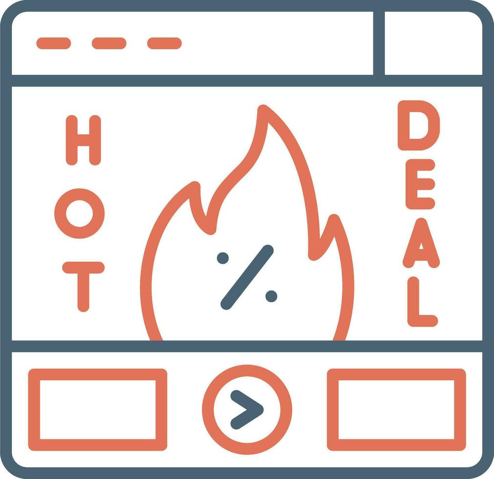 Hot Deal Vector Icon