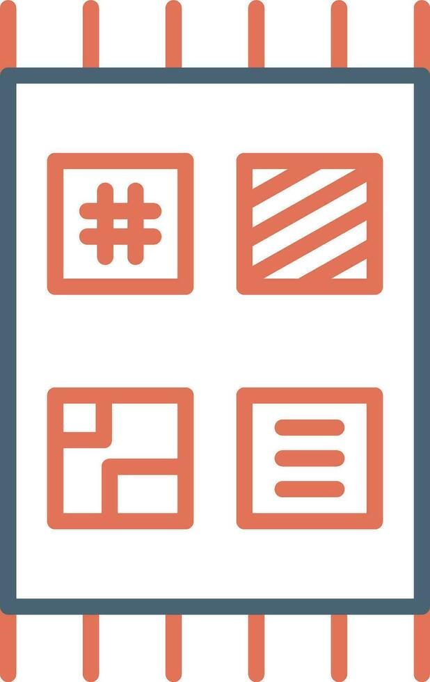 Patchwork Vector Icon
