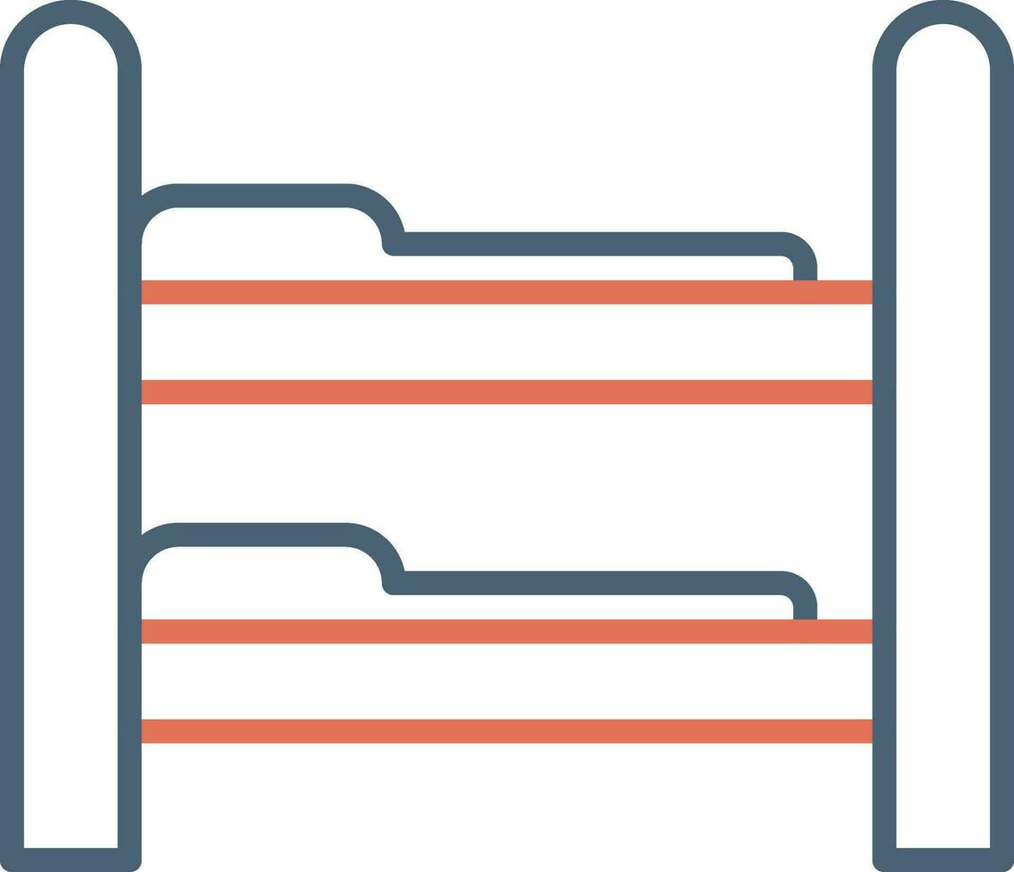 Bunk Bed Vector Icon