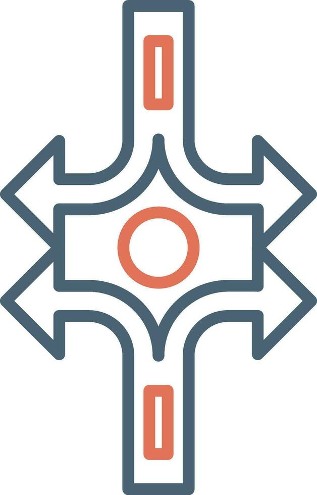 Crossroad Vector Icon