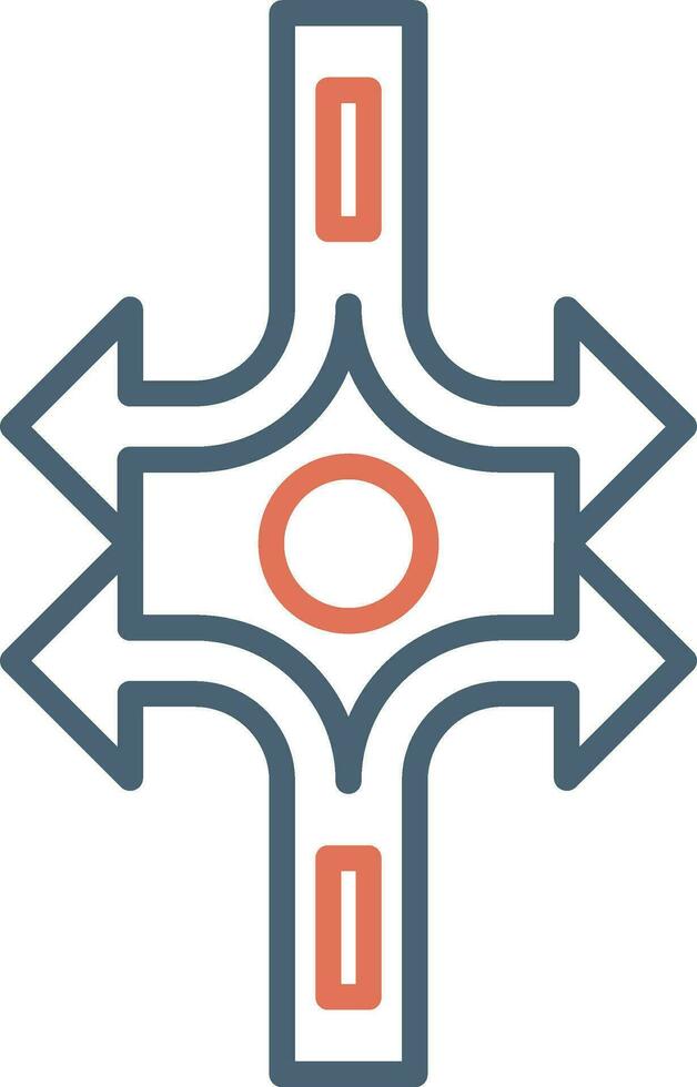 Crossroad Vector Icon