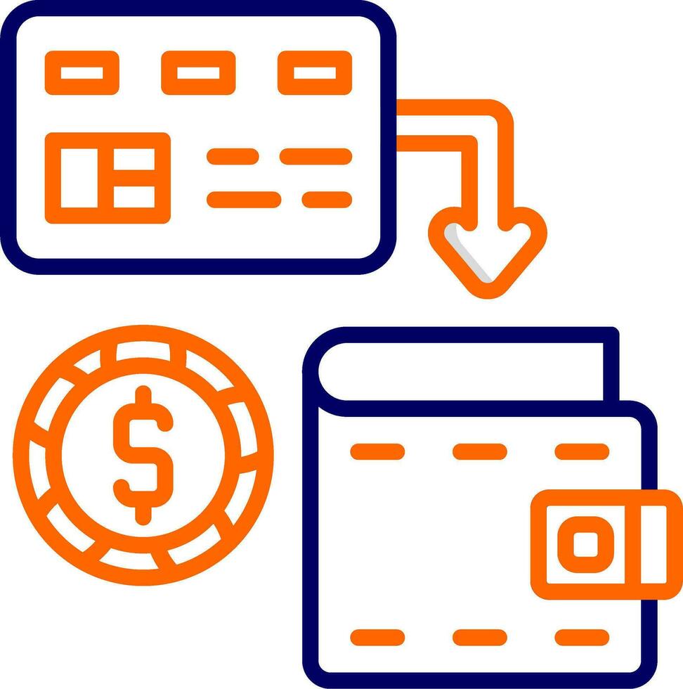 icono de vector de transferencia