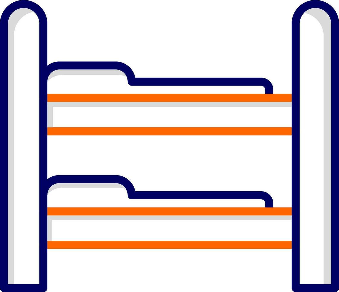 Bunk Bed Vector Icon