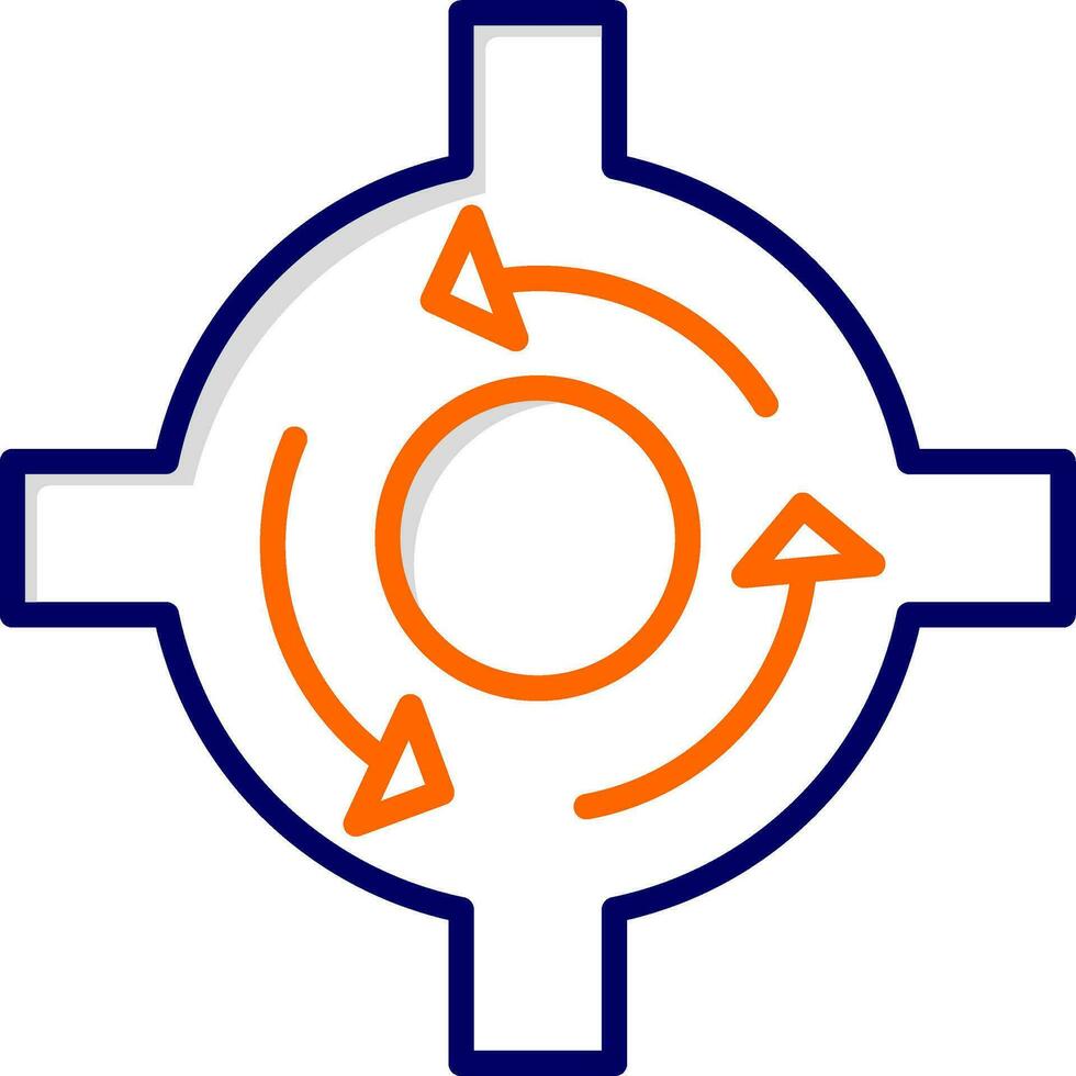 Roundabout Vector Icon