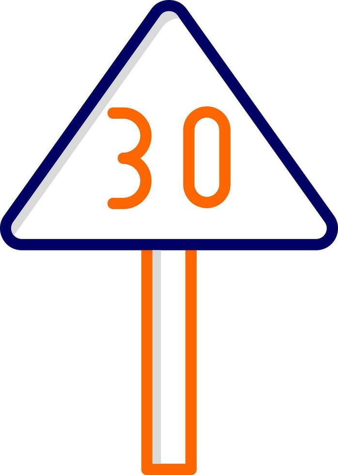 Speed Limit Vector Icon