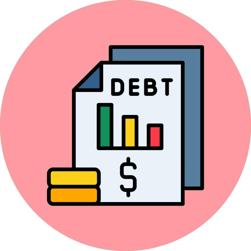 Debt Vector Icon