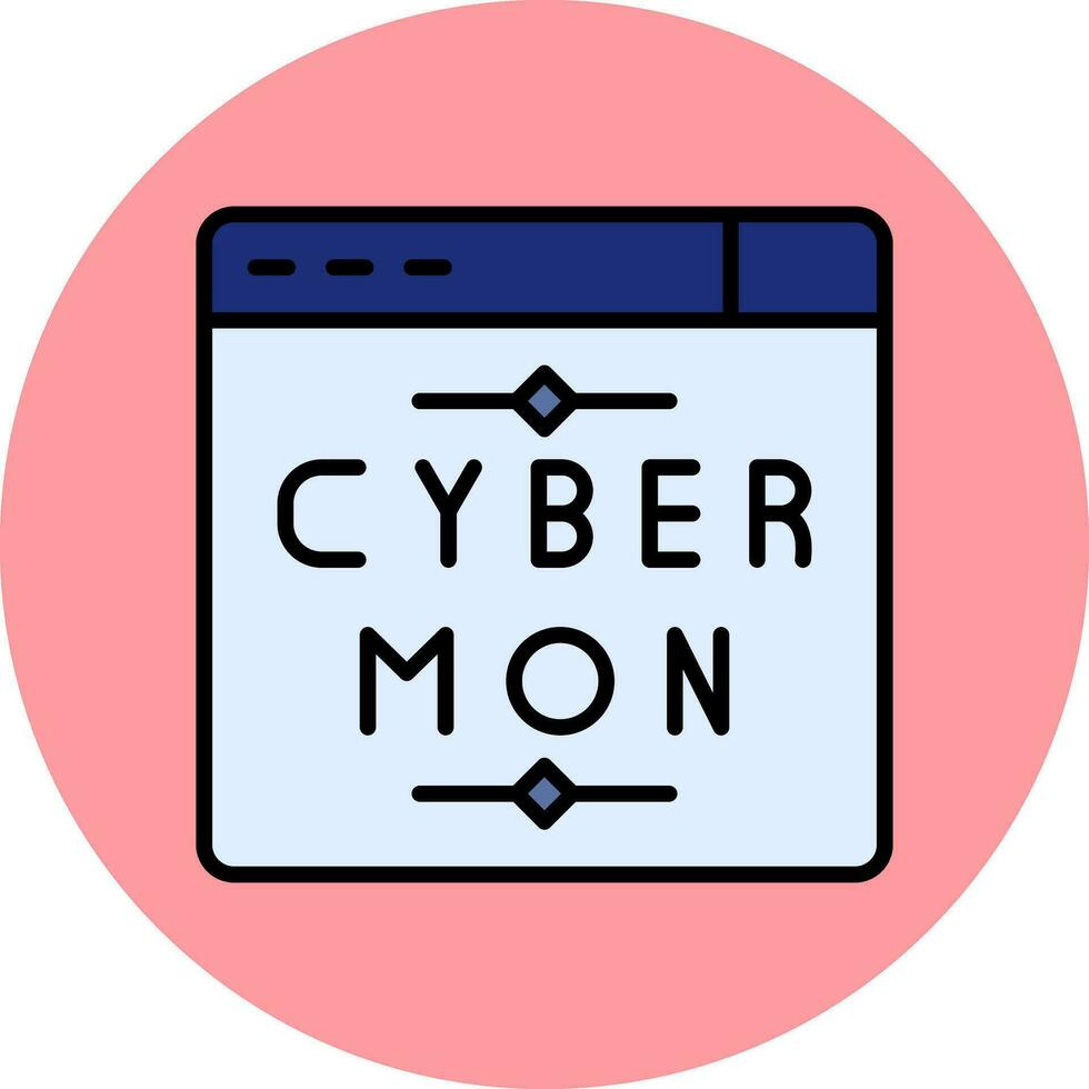 Cyber Monday Vector Icon