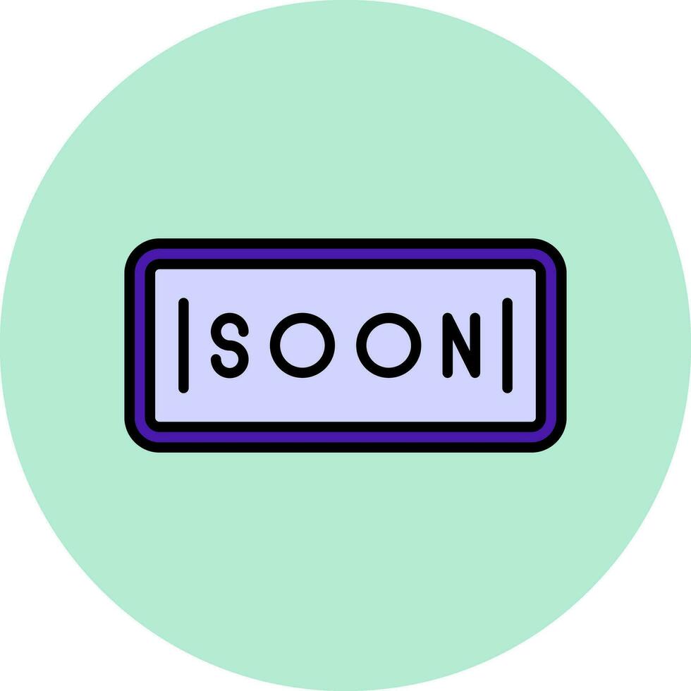 Soon Vector Icon