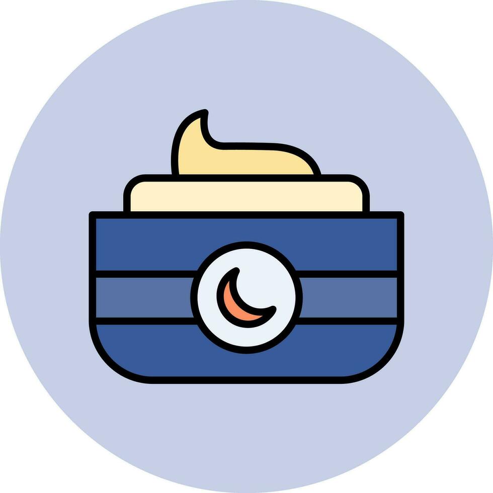 Night Cream Vector Icon