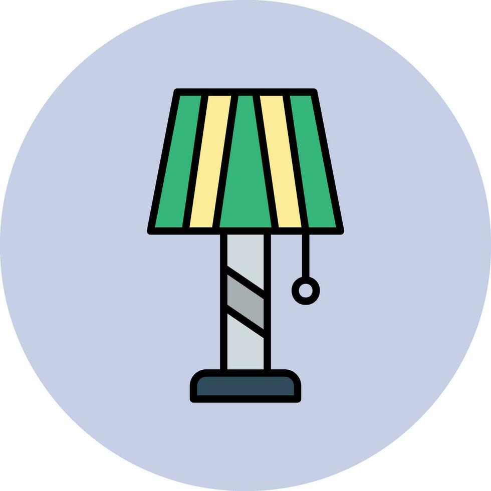 Desk Lamp Vector Icon