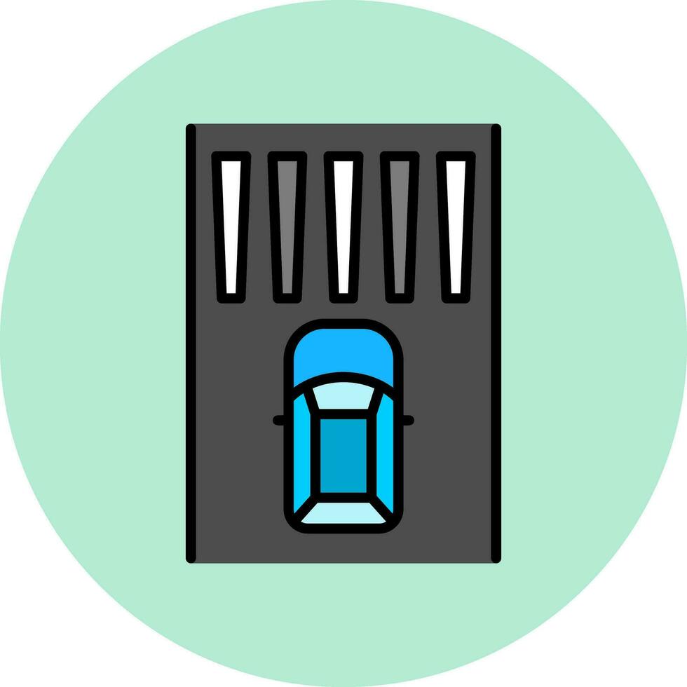 Zebra Crossing Vector Icon
