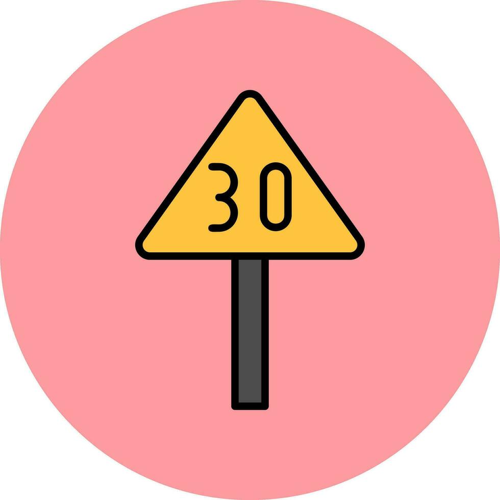 Speed Limit Vector Icon