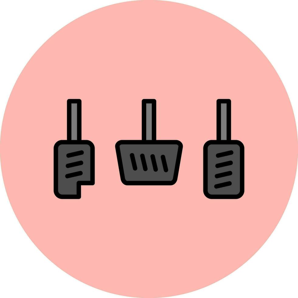 Car Pedals Vector Icon