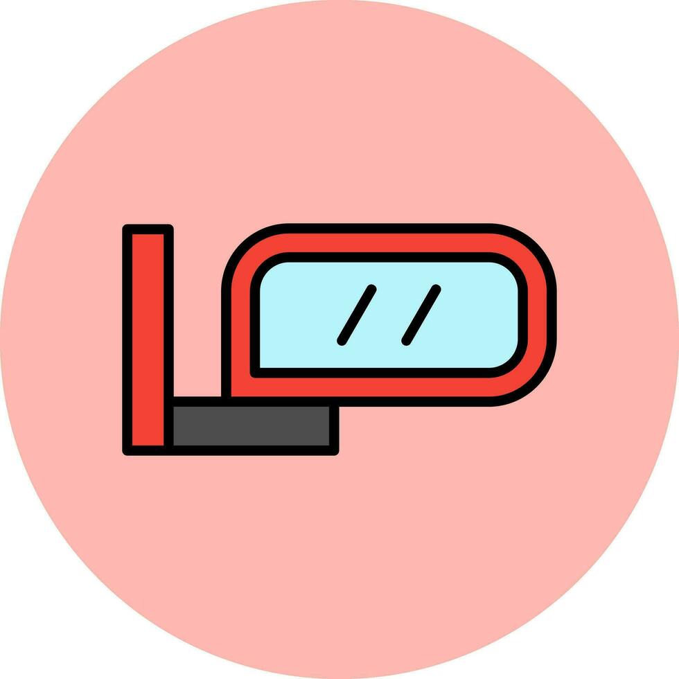 Side Mirror Vector Icon