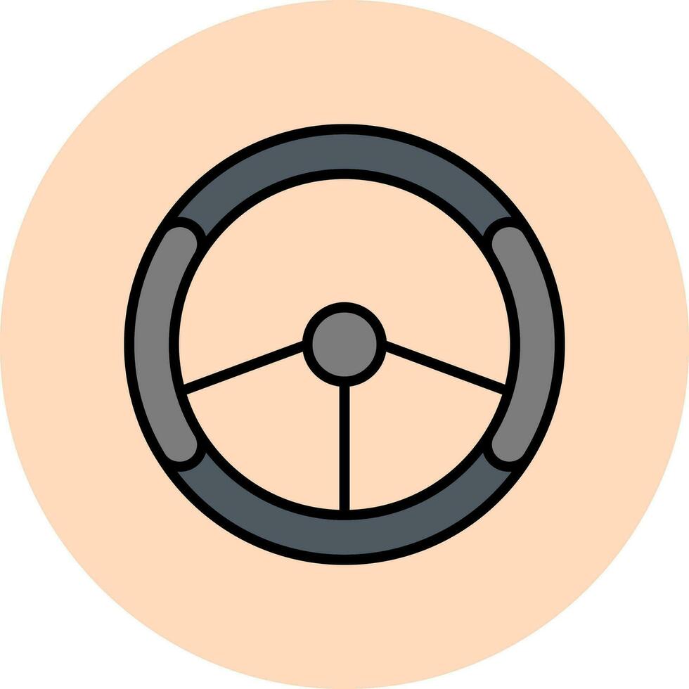 Steering Wheel Vector Icon