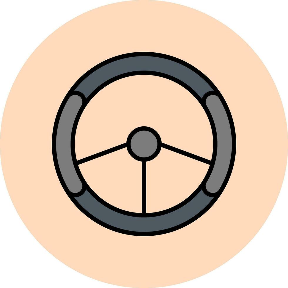 Steering Wheel Vector Icon