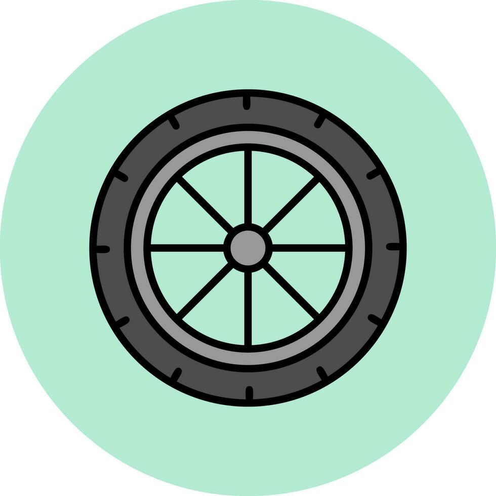 Wheel Vector Icon