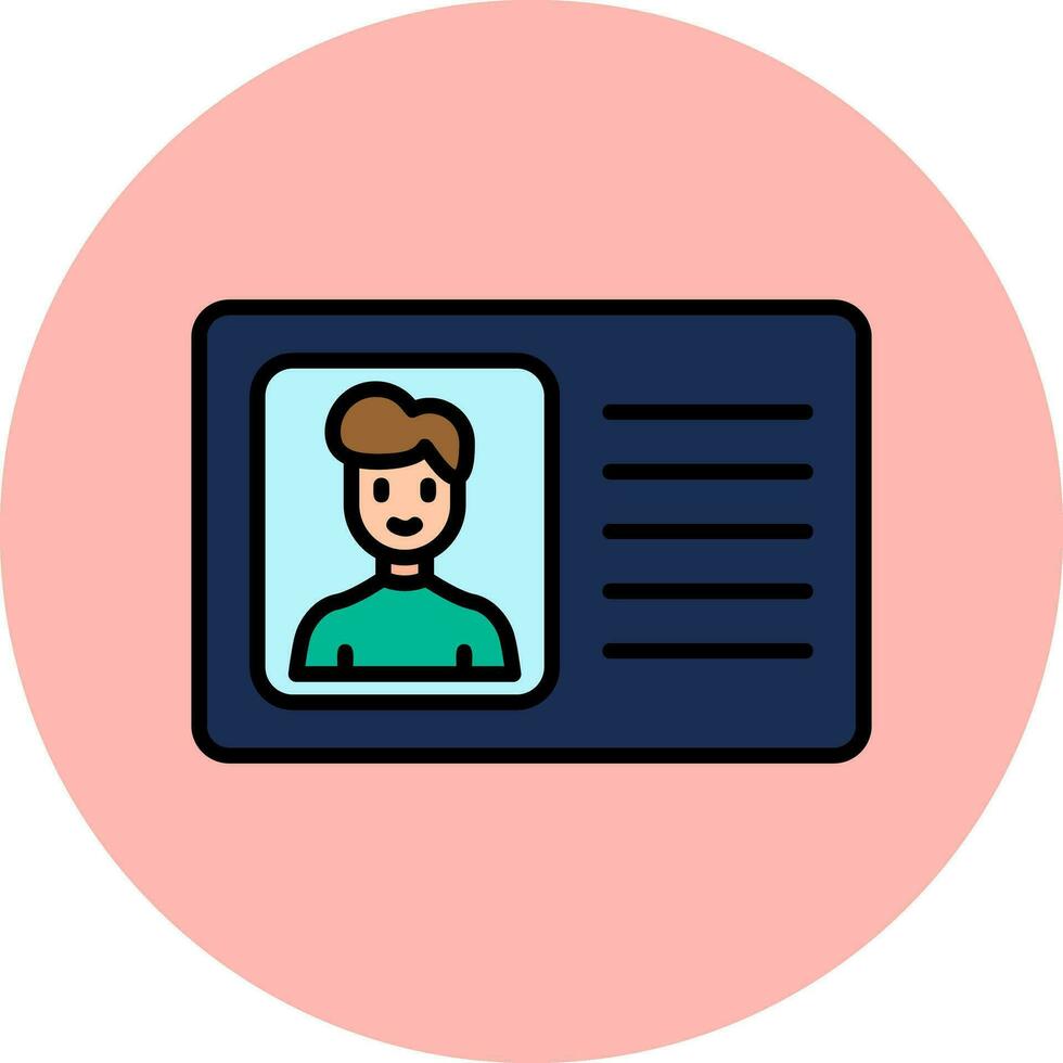 Driving License Vector Icon