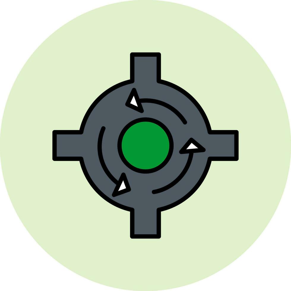 Roundabout Vector Icon