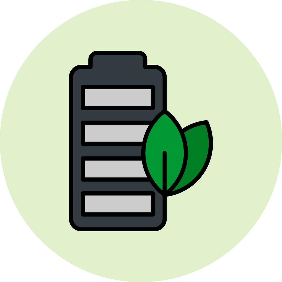 Eco Battery Vector Icon