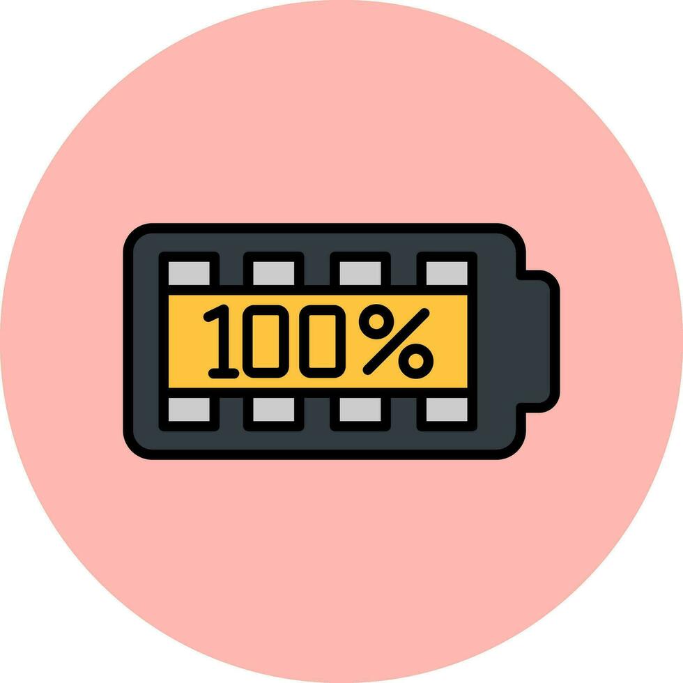 100 Percent Vector Icon