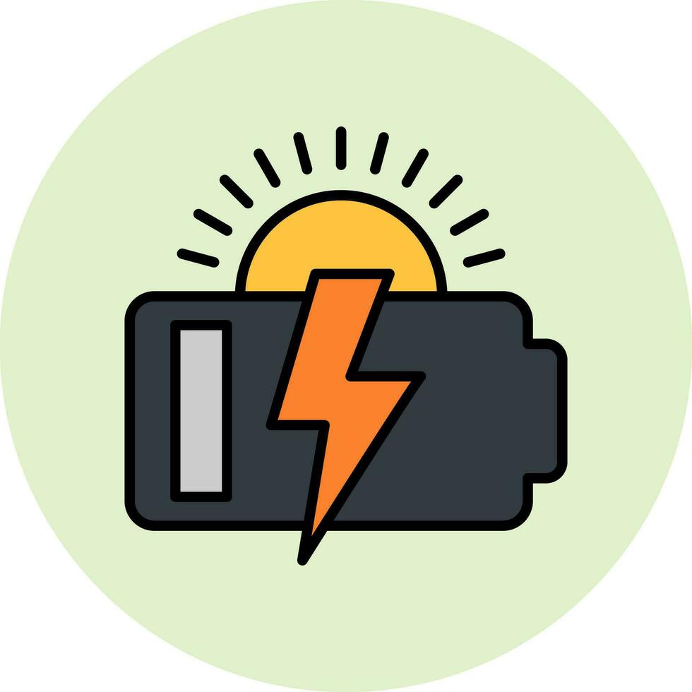 icono de vector de energía solar