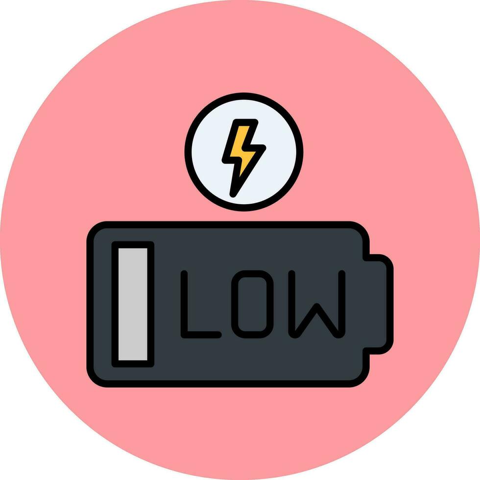 Low Battery Vector Icon